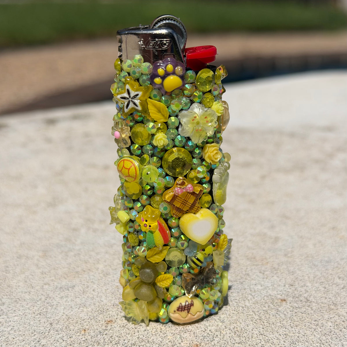 Custom Bedazzled BIC Lighter | Made to Order Rhinestone Lighter | Pick Your Color