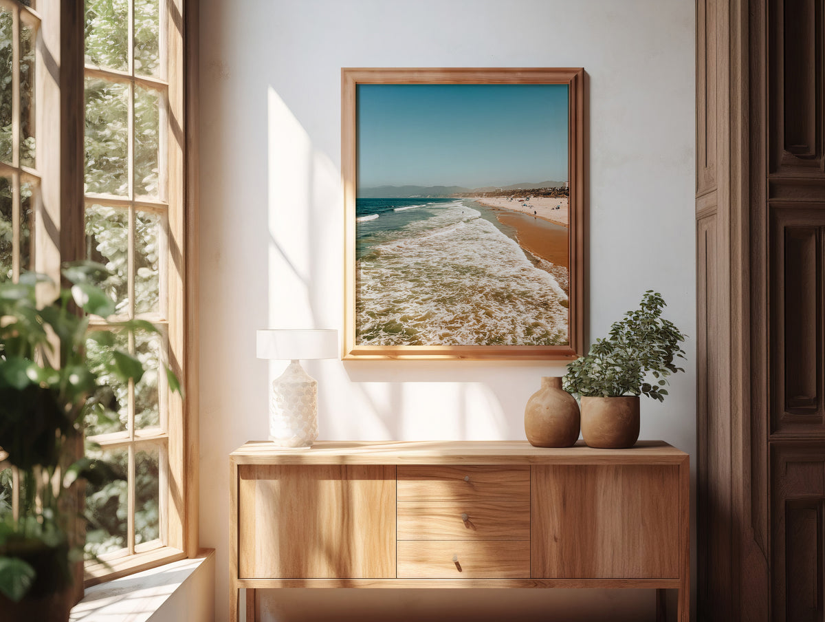 Shoreline Drift | Coastal Photography Print, Beach Wall Art, Ocean Waves Fine Art Print