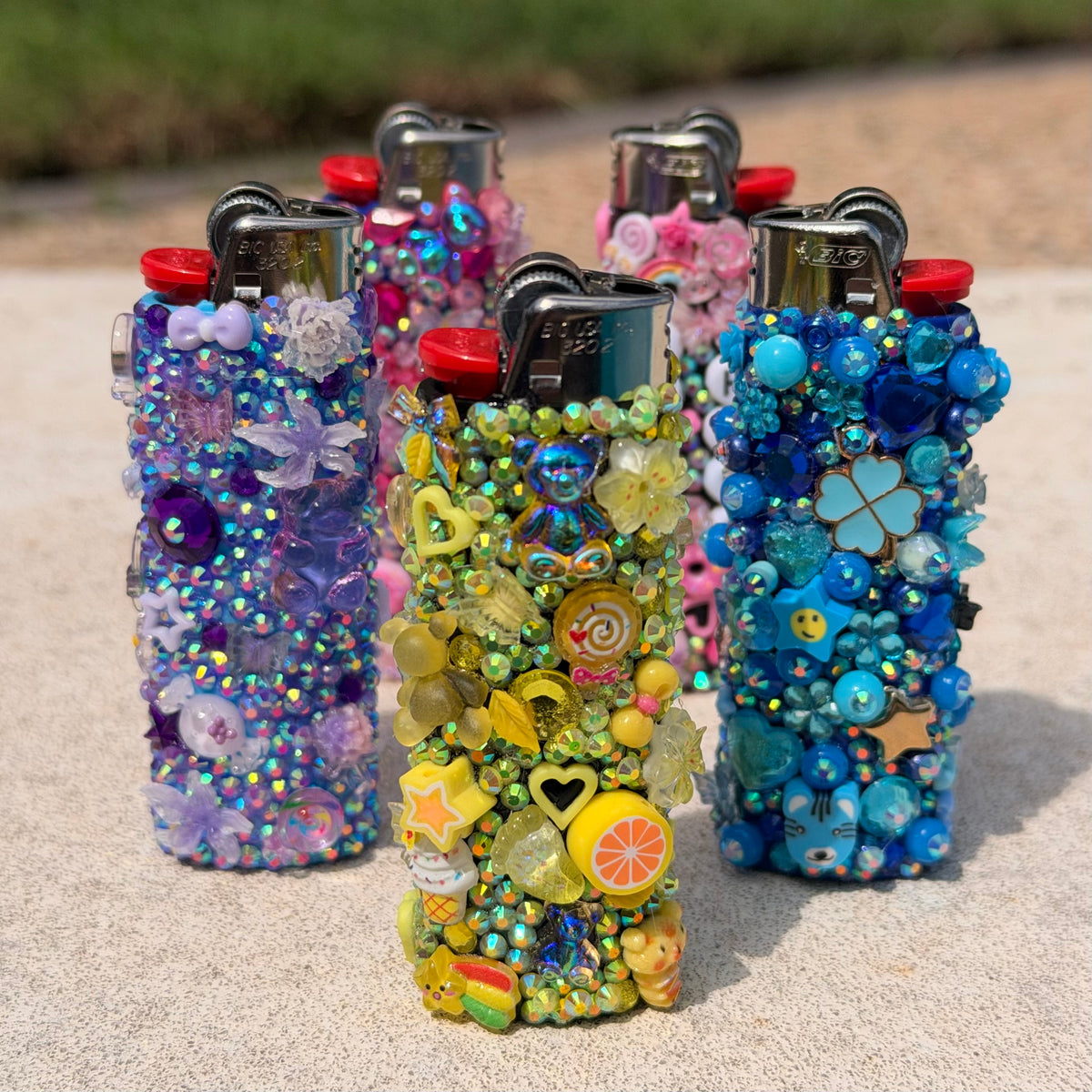 Custom Bedazzled BIC Lighter | Made to Order Rhinestone Lighter | Pick Your Color