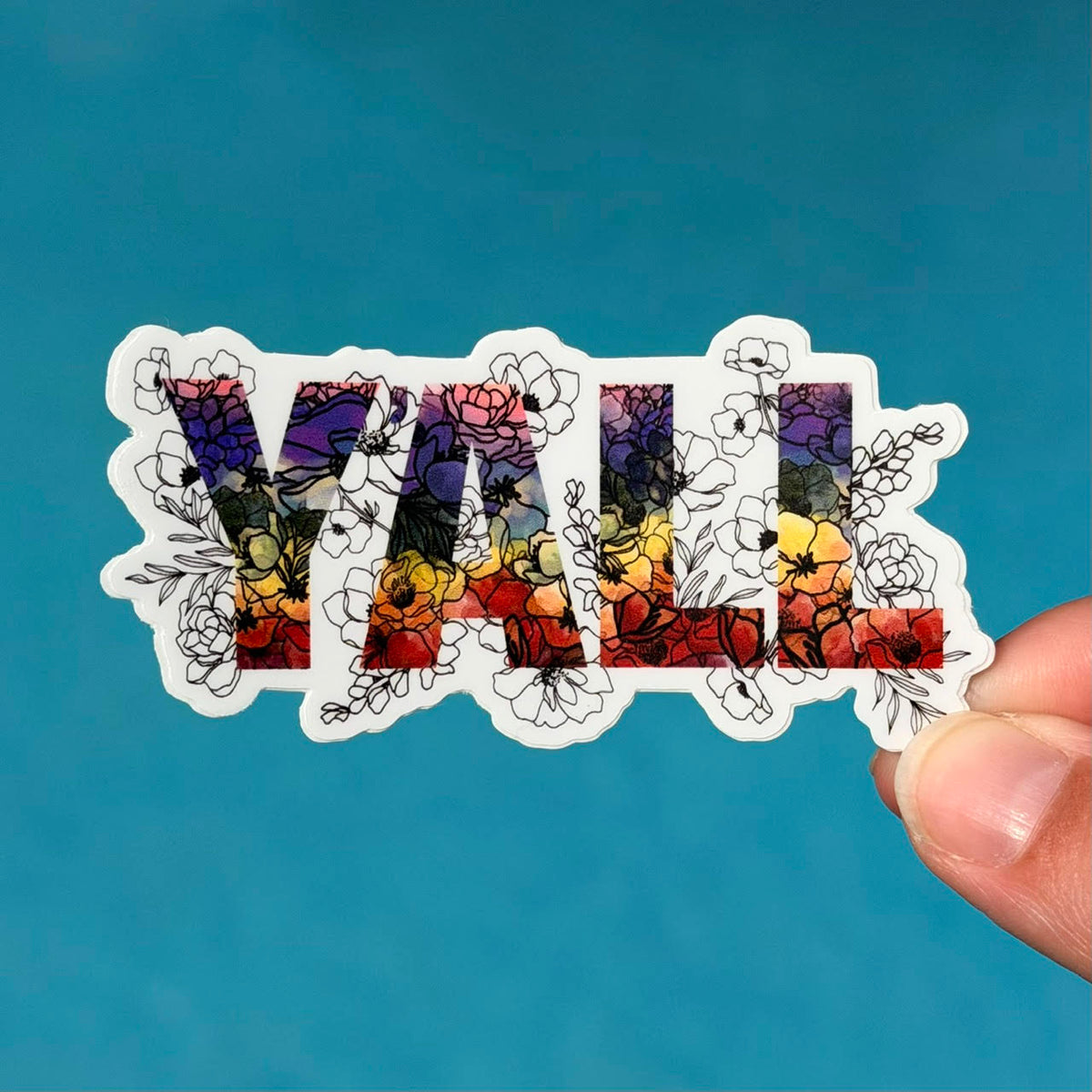 Y’ALL rainbow | Sticker